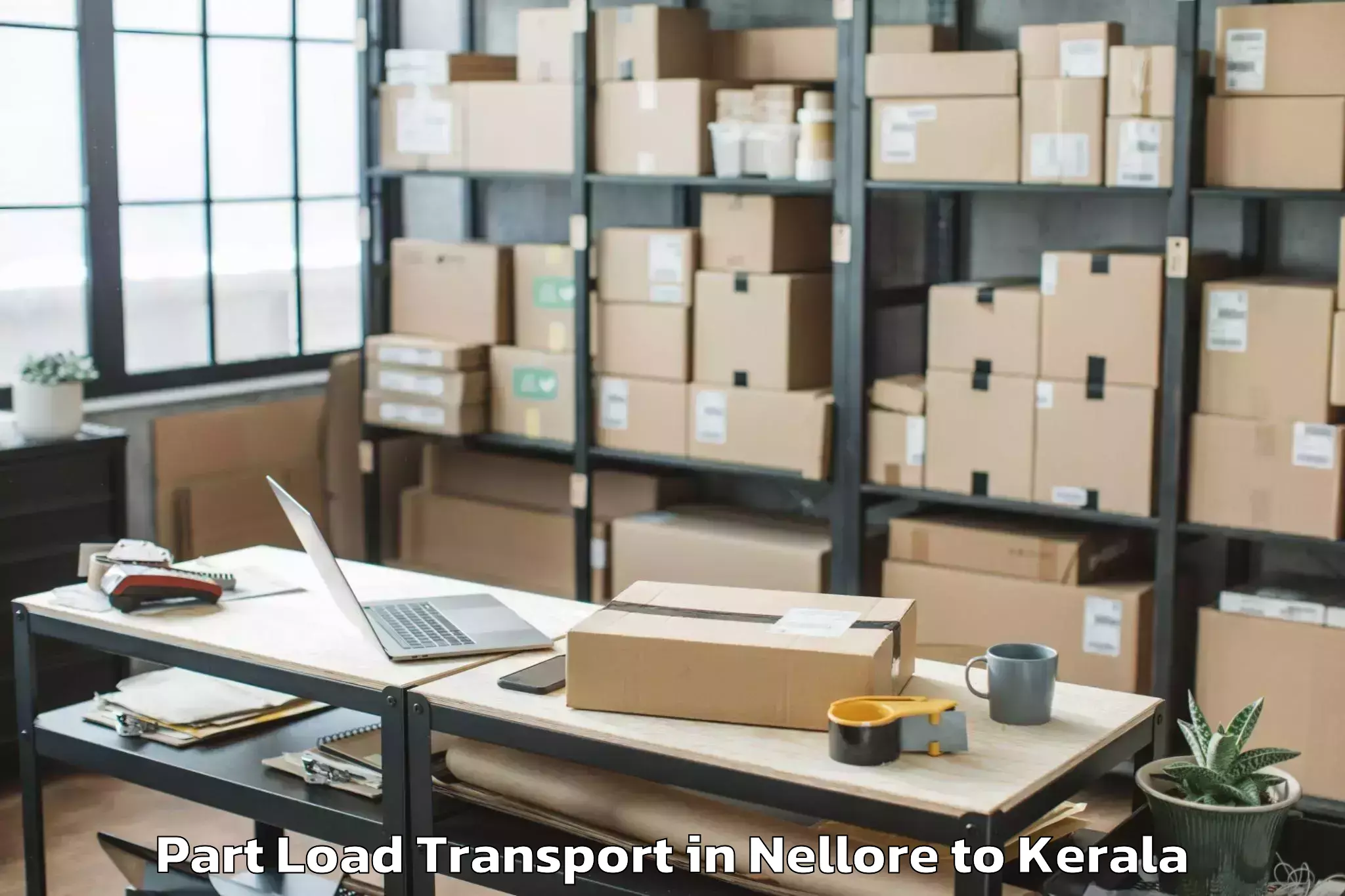 Easy Nellore to Kerala Part Load Transport Booking